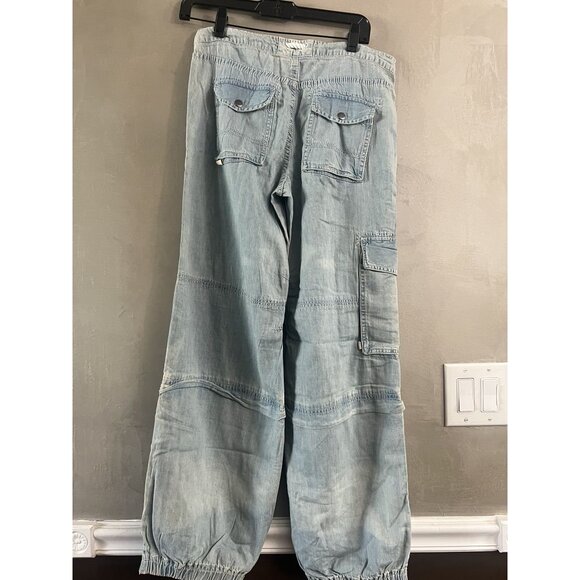Free People We The Free South Bay Utility Cargo Jeans XS NEW - Picture 3 of 5